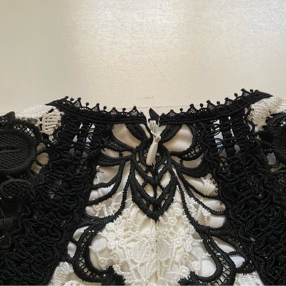 Alexis sheena lace mini black and white Macrame dress size XS - Picture 7 of 10